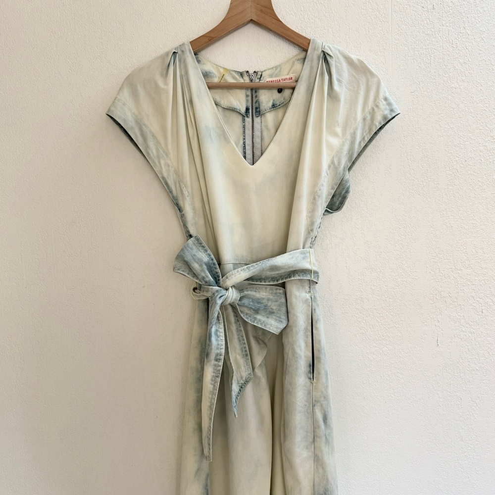 Rebecca Taylor Chambray Wrap Day Dress